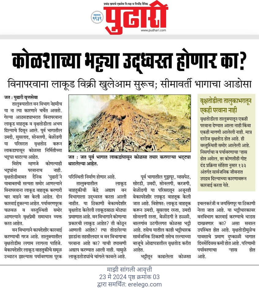 5af2d237f7d742c's tweet image. वृक्षतोड सुरूच