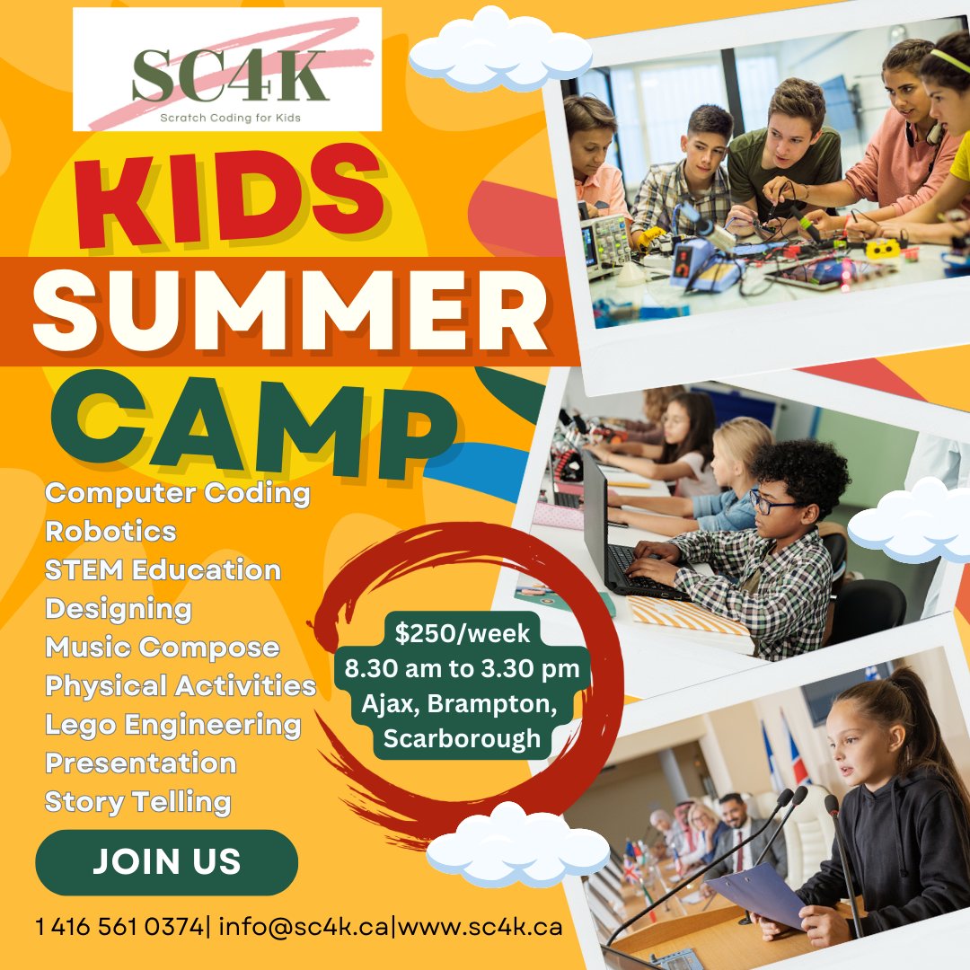 CodingforKidsVW's tweet image. SC4K Summer Camp 2024!!!
#KidsSummerCamp #SummerCampFun #CreativeKids #STEMCamp #CodingForKids #RoboticsCamp #LegoEngineering #CreativeDesign #MusicCamp #PhysicalActivities #LeadershipSkills
#Storytelling #SummerAdventures #InnovativeLearning
#PlayfulLearning #sc4k