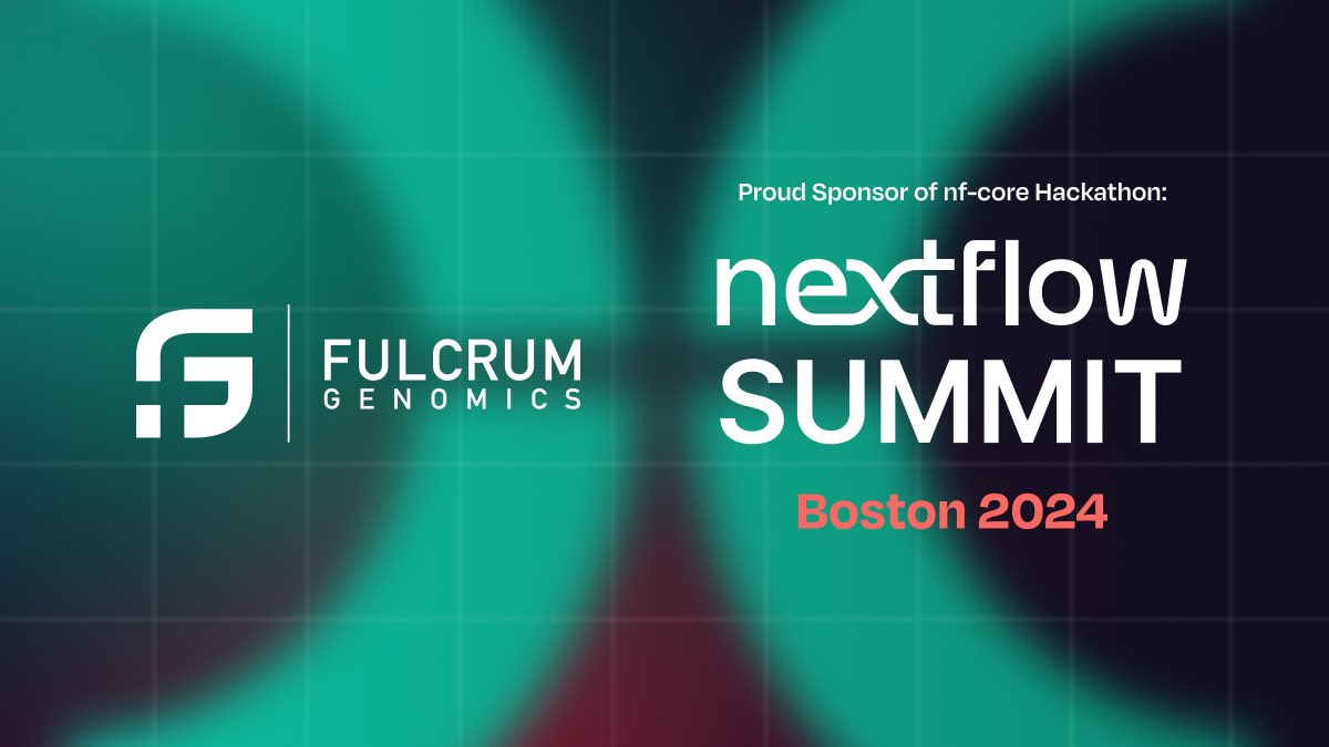 We are proud to have sponsored the #Nextflow Summit Hacksthon (Boston 2024). <a href="/jasonnfan/">Jason Fan</a> was there representing us. Don’t miss his talk tomorrow!#Bioinformatics #Genomics