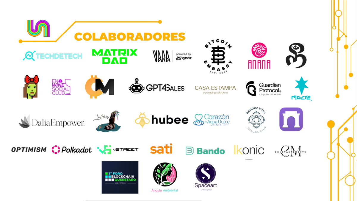 matrixdao369's tweet image. MATRIX DAO presentes mañana en Puebla para el Unlock Summit 2024! 😃

😎 #MatrixArmy RT ! 

23 mayo: Side event con @ethvolcano_ 
24 mayo: Charla de @MinimalTrader_ 
25 mayo: Workshop con @cryptomata_ 

Gracias por la increíble organización @unlocksummit_io y @revillaweb3