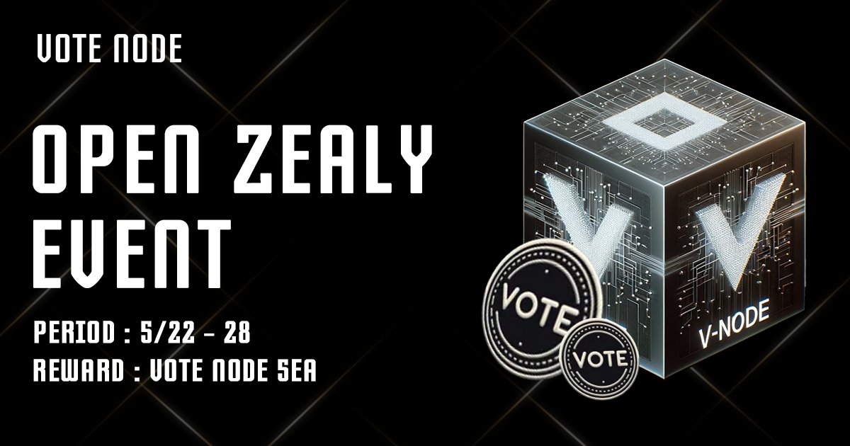 node_vote's tweet photo. 🎉VoteNode Open Event!

VoteNode's First Zealy event now open!
Event 👉https://t.co/5oWFtLrApk

📆Duration: 22nd May 2024 - 28th May 2024
🎁Rewards: 5 VOTE NODE

Be sure to participate and earn Node!

#MEME #NODE #EVENT https://t.co/t0HJiOqHIJ