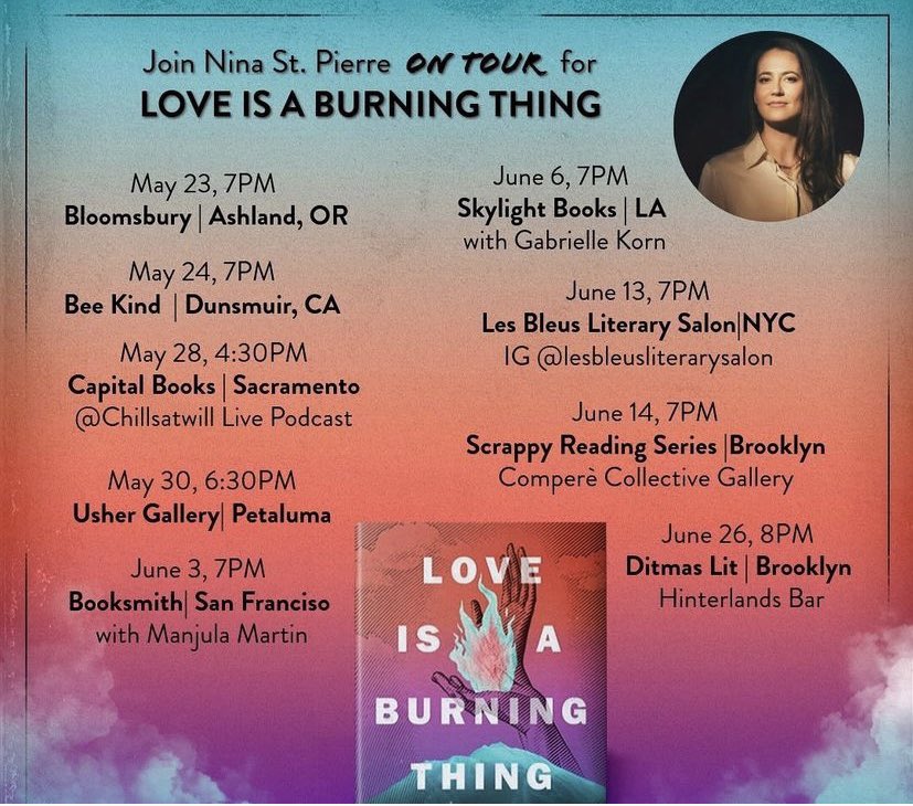 Honored to be in conversation with <a href="/ninastpierre/">nina st. pierre | she•her</a> at <a href="/CapitalBooksOnK/">CapitalBooksOnK</a>: 4:30pm on May 29-please note the date is not 28. Her book has been critically-acclaimed, with @kirkus_reviews calling it "an exhilarating, heart-rending familial portrait."

Read review: kirkusreviews.com/book-reviews/n…