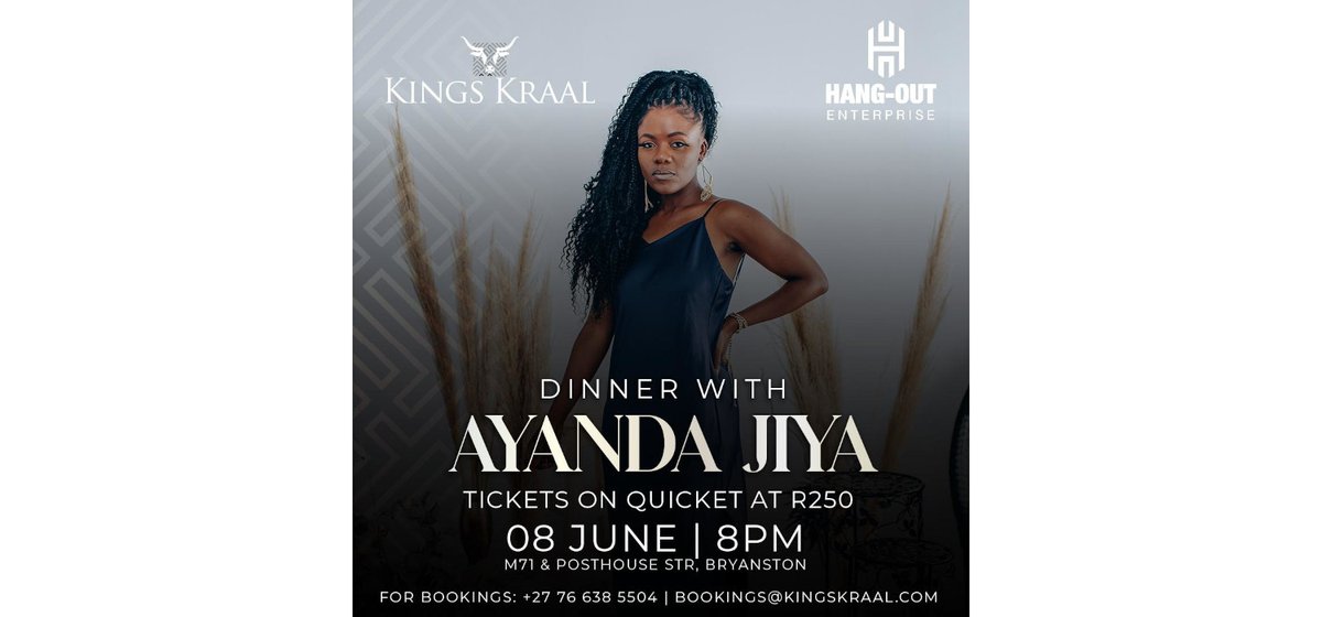 artslinkcoza's tweet photo. AYANDA JIYA LIVE IN JOHANNESBURG @SegodiLeshalabe @Ayanda_Jiya https://t.co/MxCIFcvPBj

Johannesburg Soul/R&amp;B music lovers are in for a treat with Ayanda Jiya set to perform a one night only concert in the city. https://t.co/9nukIAqeQj