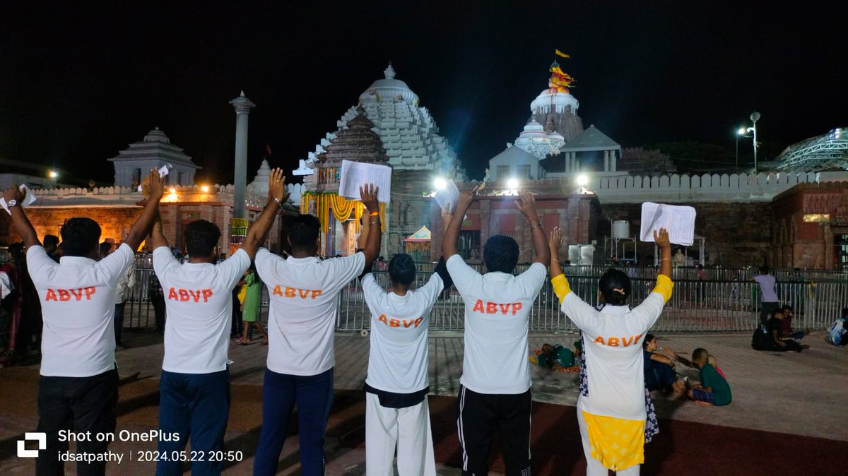 tarapdash's tweet photo. ଜଗନ୍ନାଥ ସଂସ୍କୃତି ଓ ଓଡ଼ିଆ ସ୍ୱାଭିମାନ ର ସୁରକ୍ଷା ପାଇଁ ପୁରୀରେ ଜନଜାଗରଣ ।

#abvppuri 
#NationFirstVotingMust https://t.co/c0MzrYxjuv