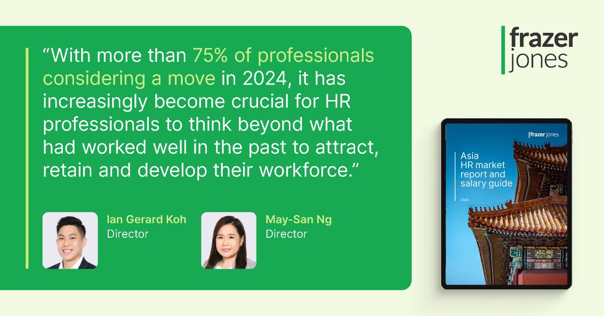 "With more than 75% of professionals considering a move in 2024, it has increasingly become crucial for HR professionals to think beyond what had worked well in the past to attract, retain and develop their workforce."

Download our report now > eu1.hubs.ly/H08SYMv0