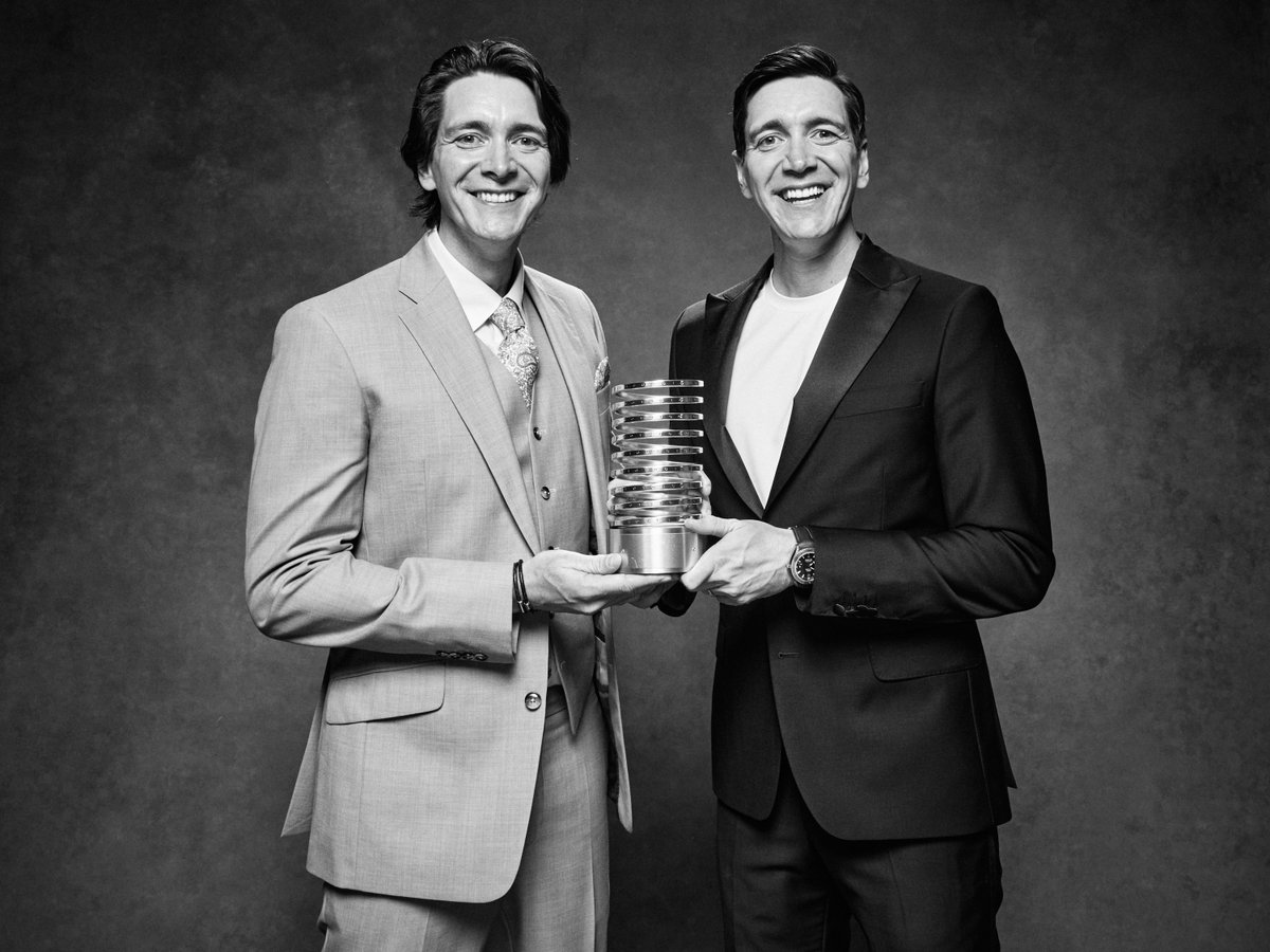 Lots of excitement from @jamesphelps_pictures and @oliver_phelps for their @hphogwartsmystery Webby win! 🏆 👉 Tap the link to see all Winners: wbby.co/3yvUbo8 ㅤ #webbys