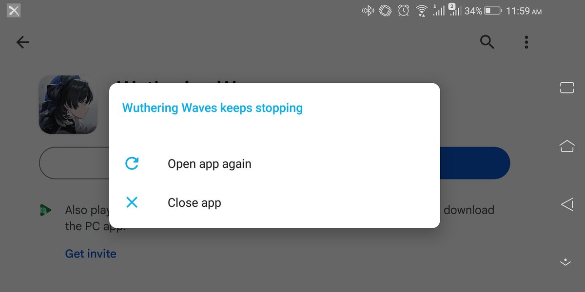 Januzz_Ed's tweet photo. @Wuthering_Waves Its still broken, this is my 3rd time reinstalling https://t.co/sHyWBCOgG2
