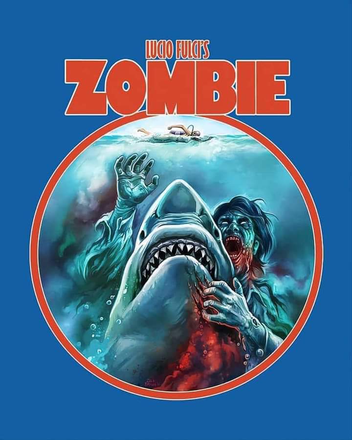 Zombie (1979) The film was written before Dawn of the Dead (1978) was released in Italy, as an action/adventure thriller with no link to George A. Romero's films. The opening and closing scenes (which take place in New York) were added to the script later when the producers