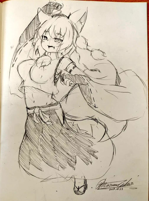 きららジャンプ風🍁🐺

 #東方Project  #犬走椛 