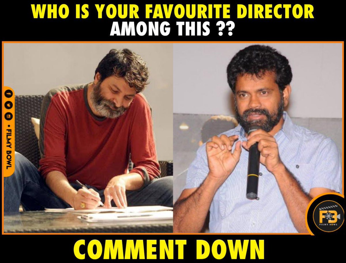 Who is Your Favourite Director among this ?

Comment Down 👇👇

#Trivikram 
#Sukumar