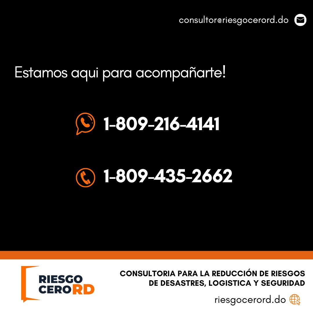 riesgocerord's tweet photo. Estamos aquí para acompañarte en tus proceso de planificación y capacitacion. https://t.co/UzaqP0al3u