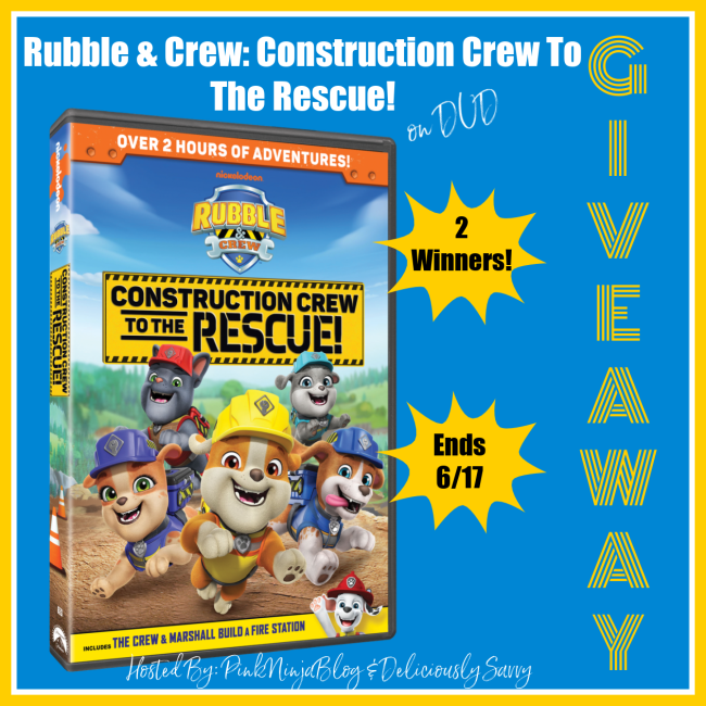 The Rubble & Crew: Construction Crew To The Rescue! DVD GA-2-US Ends 6/17 @DeliciouslySavv @PinkNinjaBlogg @Nickelodeon mikishope.com/2024/05/the-ru… #Giveaways