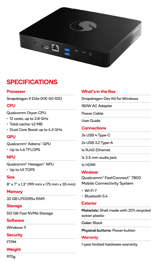 iYousif's tweet photo. Project Volterra Reloaded?
Snapdragon Dev Kit for Windows | $900
#WindowsOnARM #ProjectVolterra https://t.co/gE1rK6Q2G6