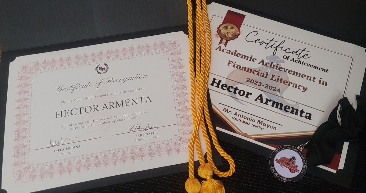Graduating with Honors! Enjoying my Senior Year but still working #ValleyUp #INOF