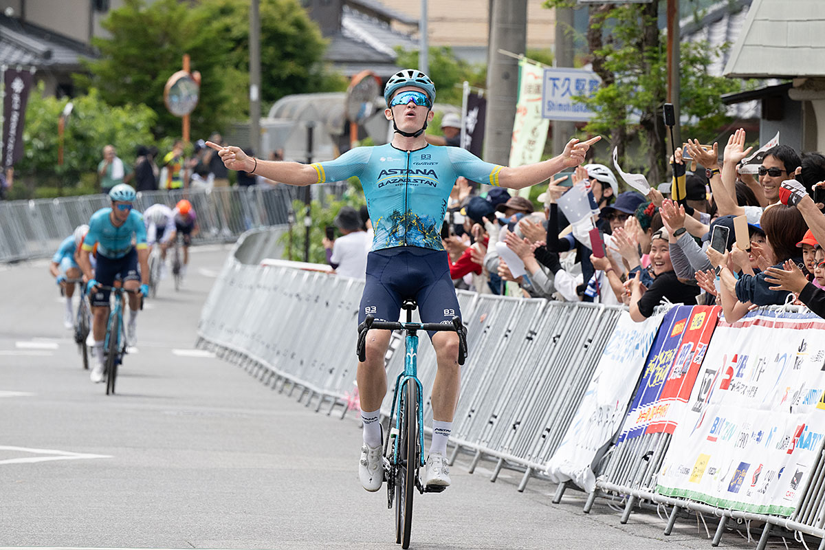 tourofjapan's tweet photo. 激闘の末ゴールスプリントを制したのはニコラス・ヴィノクロフ AQD選手　#toj2024 https://t.co/Q7E4tRjYsD