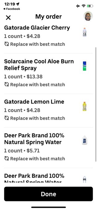 Sunburn relief late night order  So crispy https://t.co/uzielHL7xR