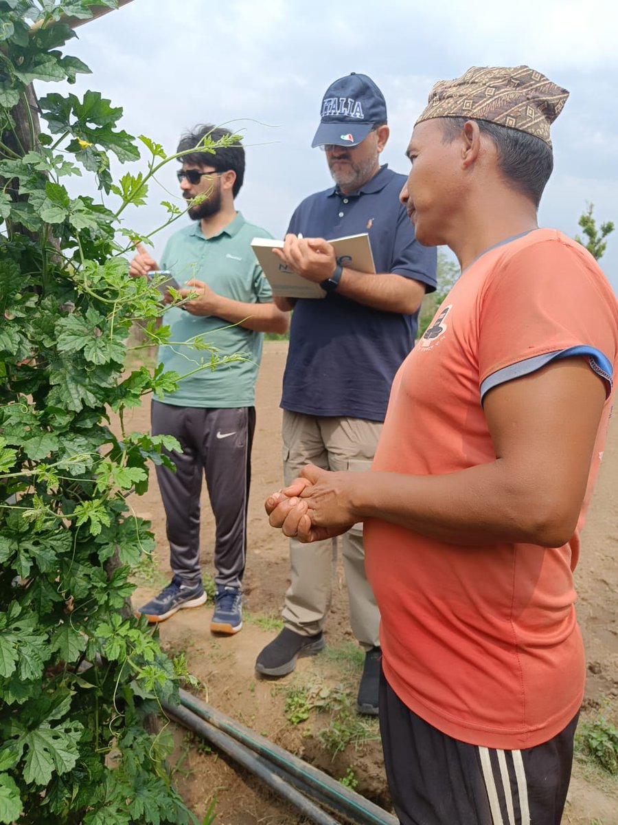 “It’s inspiring to witness the enthusiasm among farmers embracing climate-resilient agricultural technologies! As climate change poses challenges, documenting our experiences will serve as a beacon, guiding others in the HKH region" Farid Ahmad, Chief, SPMEL,ICIMOD <a href="/icimod/">ICIMOD</a>