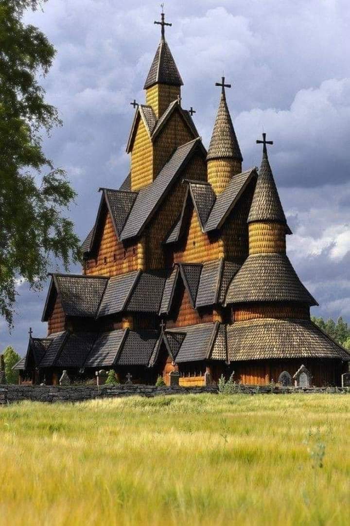 Gd mrng X World, Happy Thursday to all of my frnds Wooden Church In Heddal, Norway 🇳🇴