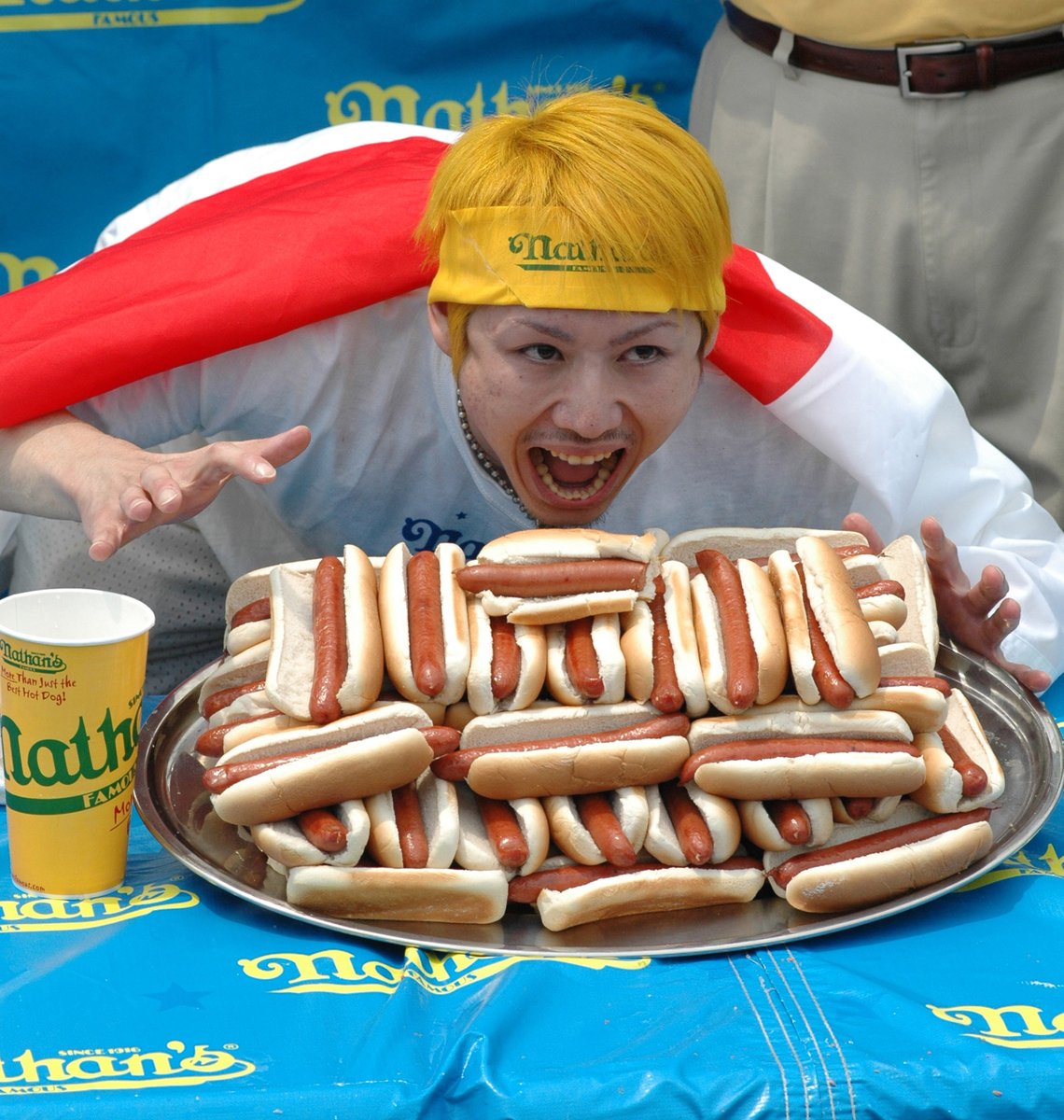 Competitive eater Takeru Kobayashi is retiring. 'I no longer feel hunger.'

'I’ve decided to retire from competitive eating,' Kobayashi said. 'It’s all I’ve done for the last 20 years... I have mixed feelings. But first, I want to fix my brain and my gut.'