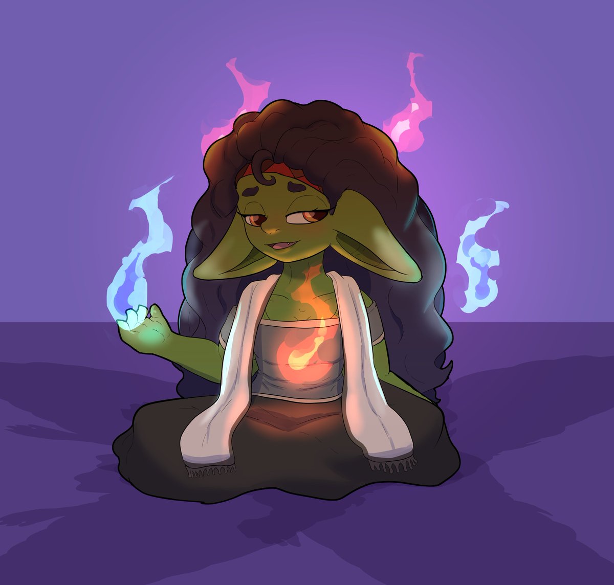 #dailygoblin:  Psychic goblin. 

I need a name for her.  Any suggestions?

#goblingirl