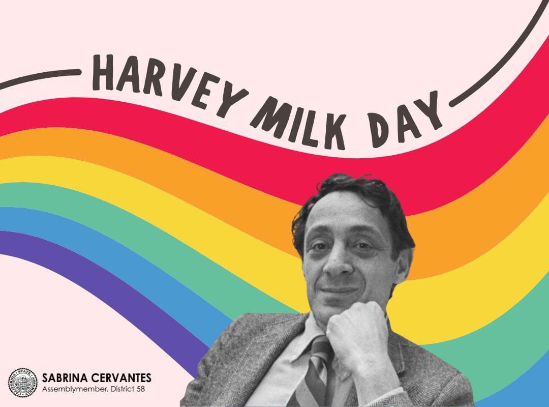 Harvey Milk envisioned a world where all people, including our #LGBTQ+🏳️‍🌈🏳️‍⚧️ community, are treated with dignity. As a proud member of the @calgbt Caucus, Harvey's legacy inspires me to continue the fight for equal rights for our LGBTQ+ community. #HarveyMilkDay🏳️‍🌈