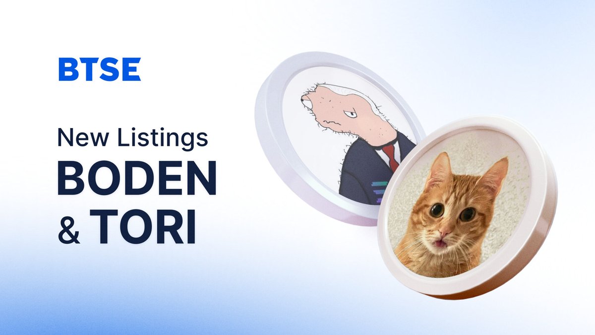 We're proud to announce that $BODEN and $TORI are now available for trading! 🚀

🔸 <a href="/bodenonsolana/">im boden</a>
🔸 <a href="/Tori_Solana/">Tori the Cat</a>

#Memecoins have been surging, and these new listings are generating excitement, especially with the upcoming US elections shaping market trends. 🇺🇸

#NewListing