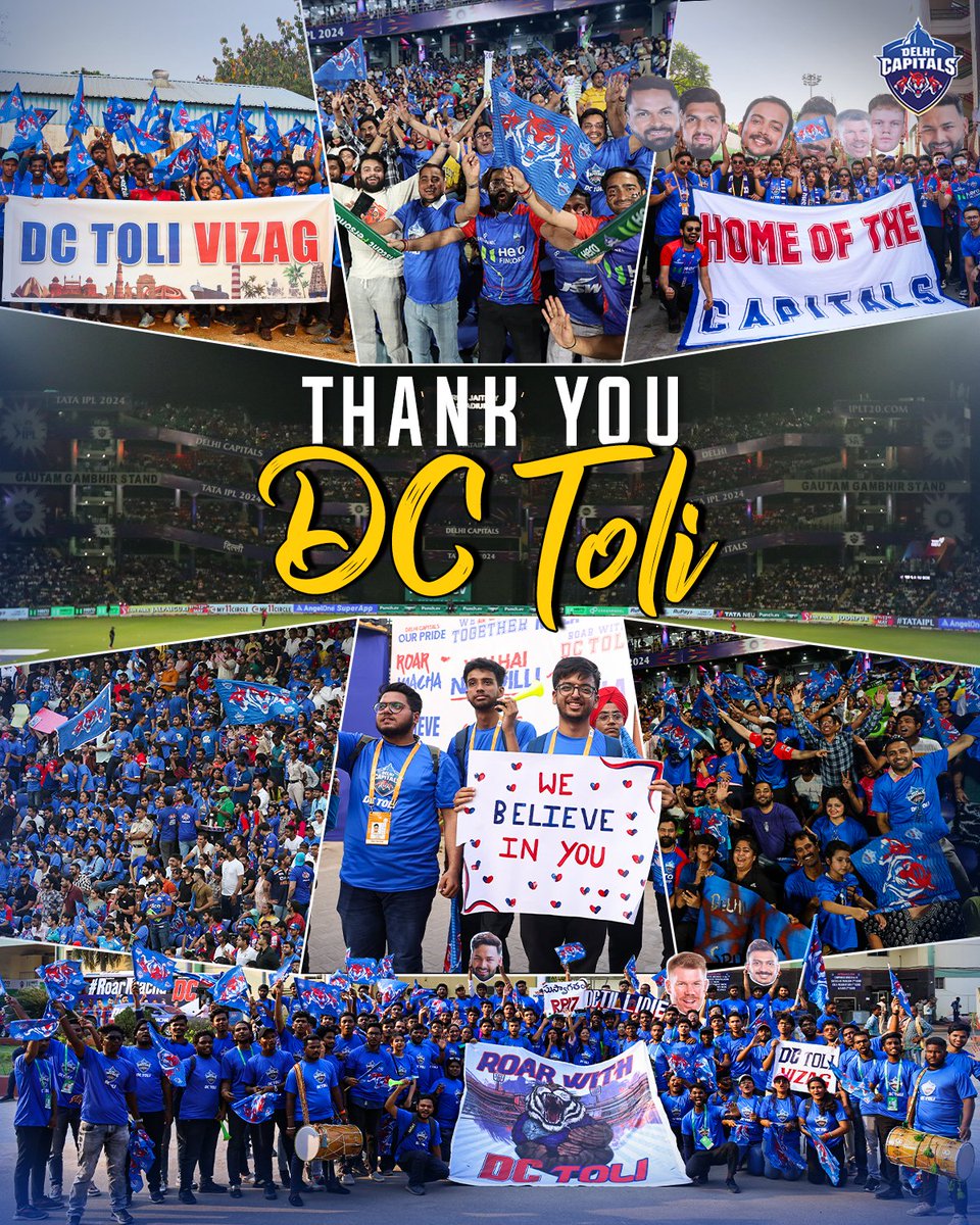 Gratitude @dc_toli 🙏 Your unwavering support has kept us going and we are proud to have the best fans in the world 🫡💙 #DCToli