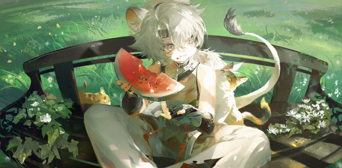 Come with the rising tide. Come and enjoy the sweetest watermelon with the little lion;D
#WutheringWaves #WuWafanart