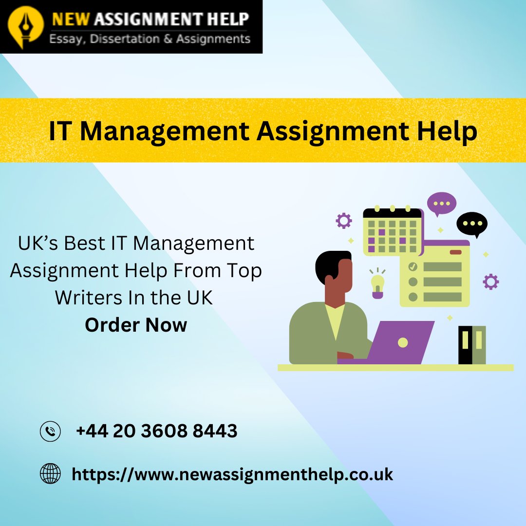 NewAssignmentH2's tweet image. Mastering Tech Leadership: IT Management Assignment Help by New Assignment Help! 💻 Let our experts guide you through IT management assignments with precision. 📈
Visit Us At:- newassignmenthelp.co.uk/it-management-…
#ITmanagement #assignment #itmanagementassignmenthelp #assignmentshelper
#help