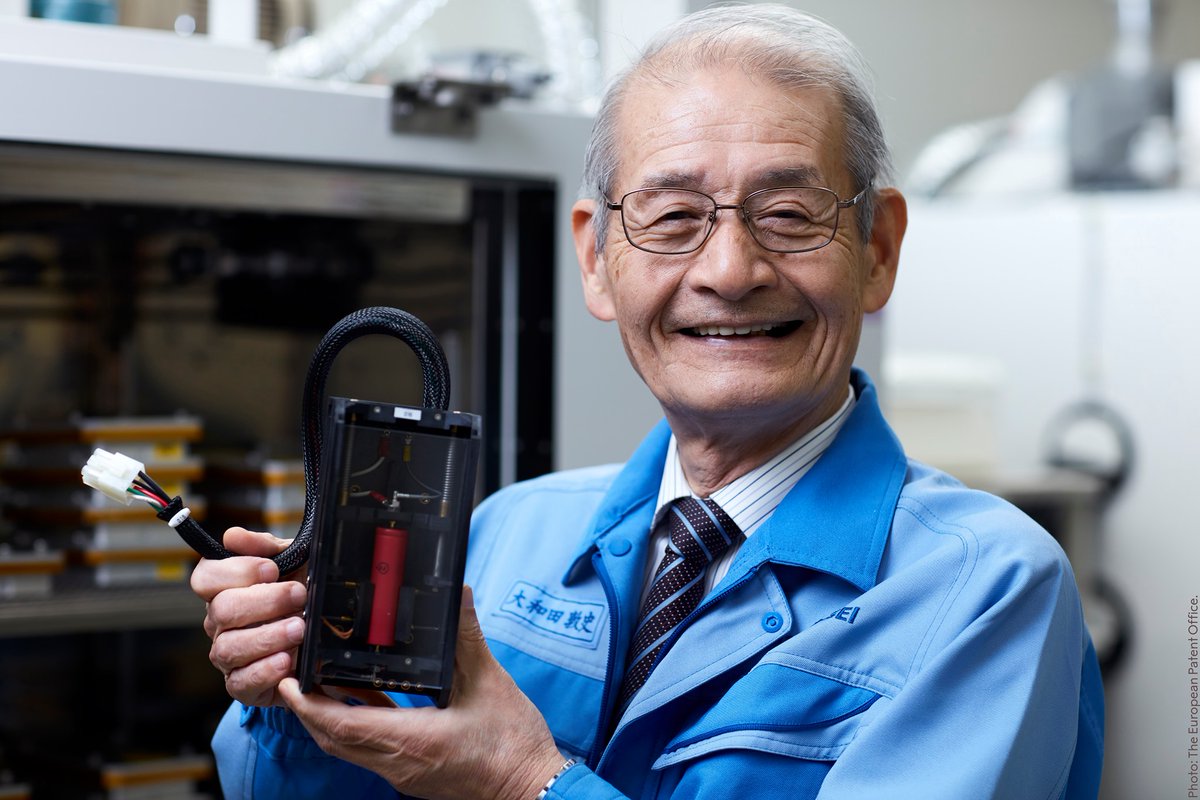 Akira Yoshino developed the first commercially viable lithium-ion battery. For this, Yoshino shared the 2019 chemistry prize with Stanley Whittingham and John Goodenough. Discover other ways our laureates are making the world more sustainable: bit.ly/36apUYe