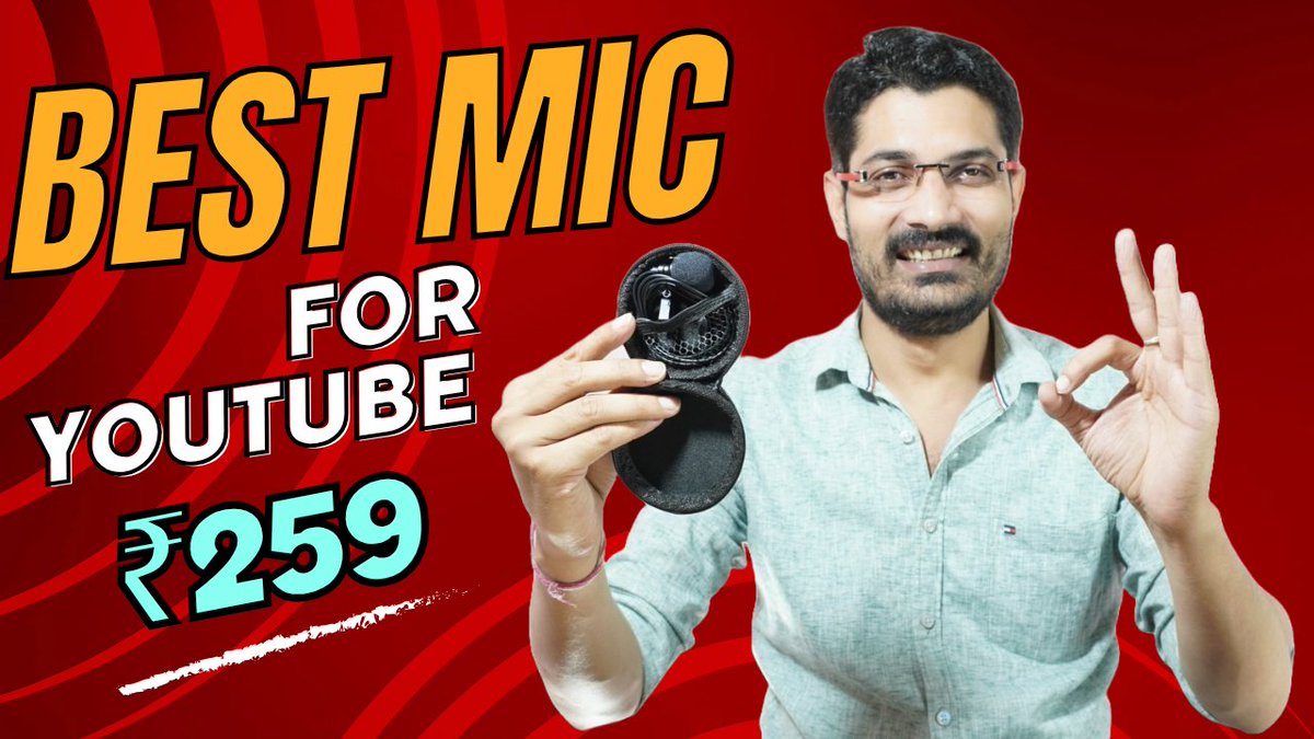 GadgetModeYt's tweet photo. Best Budget Mic for YouTube video, Price only ₹259.

Watch here:- https://t.co/HwbzYcGq0b

#bestMic #YouTubeTips #MicforYoutube https://t.co/F1eHNEFwQX