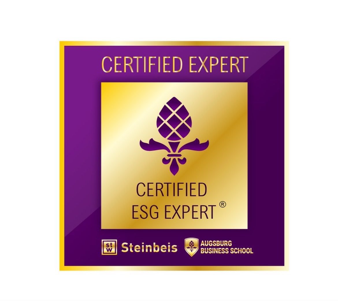 NEXT LEVEL: CERTIFIED ESG EXPERT 🥂

Nach der letzten bestandenen Modultransferarbeit konnte ich die Weiterbildung zum 'Certified ESG Expert' an der Steinbeis Augsburg Business School erfolgreich abschließen!

#Nachhaltigkeit #CFO #CRO #InterimManager #InterimCFO #UlfCamehn