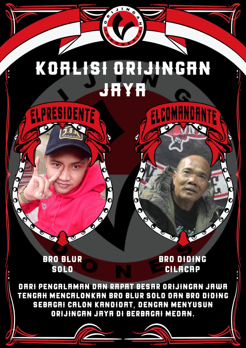 Musyawarah Nasional (Munas) Orijingan Indonesia III  tahun 2024  di Bogor Jabar  , Pd tanggal 25-26 Mei 2024  , Usut punya usut ternyata sudah ada 3 kandidat calon ketua dan wakil ketua koalisi yang dicalonkan dari korwil mereka  saling klaim terpilih pada Munas Orijingan III