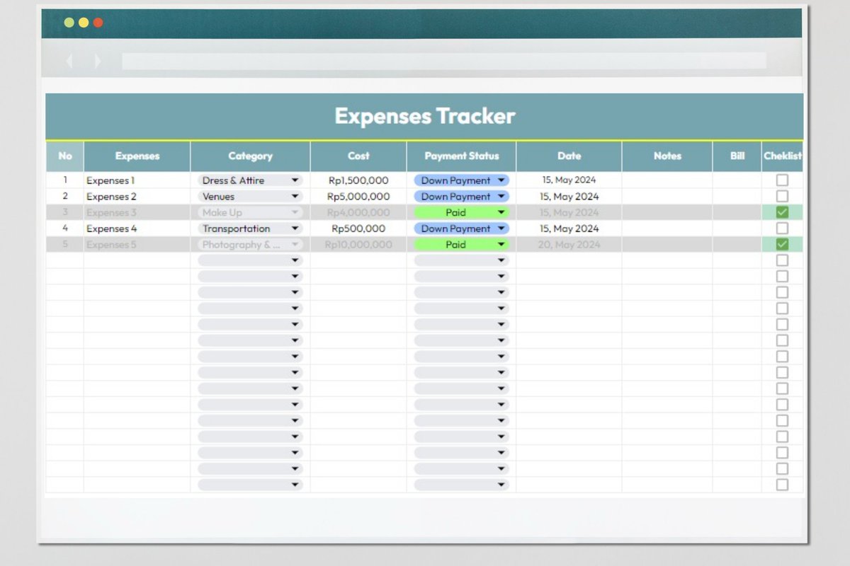 kalian yang sedang merencanakan pernikahan dan bingung untuk alokasi keuangannya, kalian bisa pakai Template Wedding Planner ini.

untuk lengkapnya,
kalian bisa download di karyakarsa.com/fahmifadly/tem…