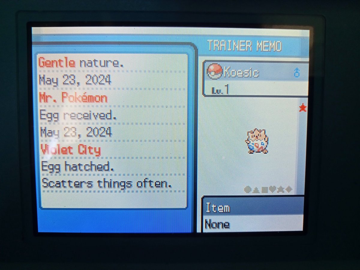 okeitokei's tweet photo. shiny togepi in hgss after 520~ish SRs !! 

super glad this didn't go over odds  :> https://t.co/x0UzN1gZXK