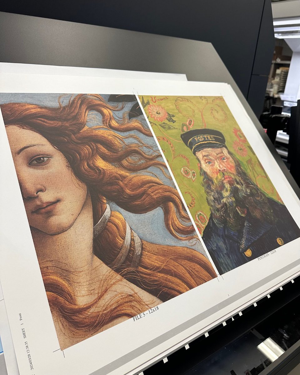 High quality art prints 🤝 Our Fuji Jpress #graphiccreations #buildyourbrand #printlocal #artprints