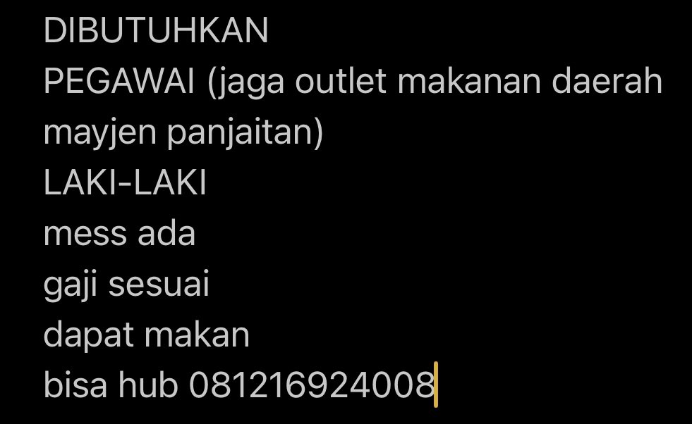 adiii_phe's tweet photo. @infomalang @ub_mfs @InfoMalangKerja #lowkermalang #lowongankerjamalang #infolowkermalang #infomalang https://t.co/kwRbG3y0EA