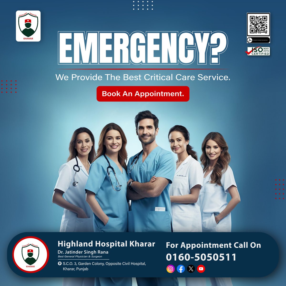 Life doesn't follow office hours, and neither do #emergencies. Whether it's 3 AM or high noon, #HighlandHospitalKharar stands ready!
.
#HealthcareMagic #NightShiftNurses #Emergency #Kharar #Mohali #DrJatinderSingh #Besthospital #explorepage #MidnightMedicine #LifeSavers