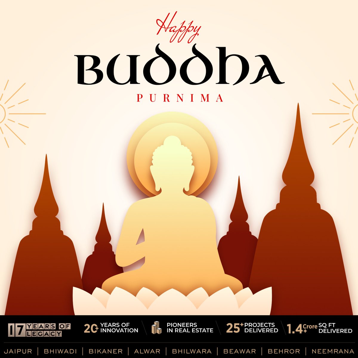rajeshyadav920's tweet image. On this Buddha Purnima, we embrace the teachings of peace, mindfulness, and harmony. 

Just as Buddha sought to create a world of balance and tranquility. Wishing you all a serene and enlightened Buddha.

-By R-Tech Group

#Rtechgroup #realestate #construction #projectupdate