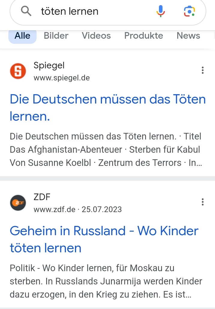 Töten lernen, kriegstüchtige Schüler....bei uns gaaanz demokratisch, in Russland natürlich 'geheim'. Nachtigall, ick hör dir trapsen? Nee, die deutsche Nachtigall marschiert und stellt auch keine Fragen. Denn Fragen sind sowas von undemokratisch, faschistisch und rechtsextrem!