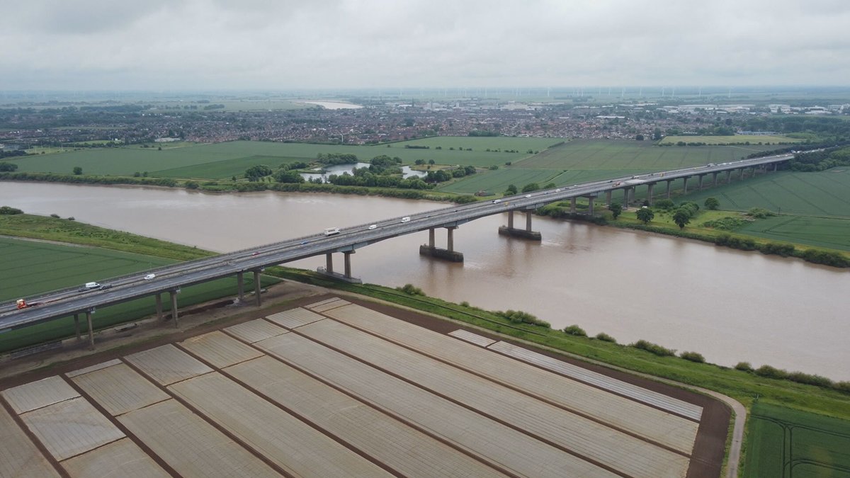 The M62 over Ouse Bridge will be closed again this evening - engineers are repairing joints on the bridge between junctions 36 and 37 near Goole. It'll also be closed again on the nights of the 28th and 30th of May.