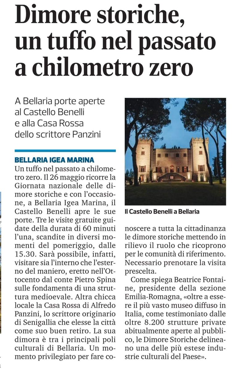 Capocarro's tweet photo. #bellariaigeamarina #castellobenelli #alfredopanzini #casarossadialfredopanzini #rimini #romagna #cultura #dimorestoriche peccato la distanza 😭 https://t.co/fGnFMv7byg