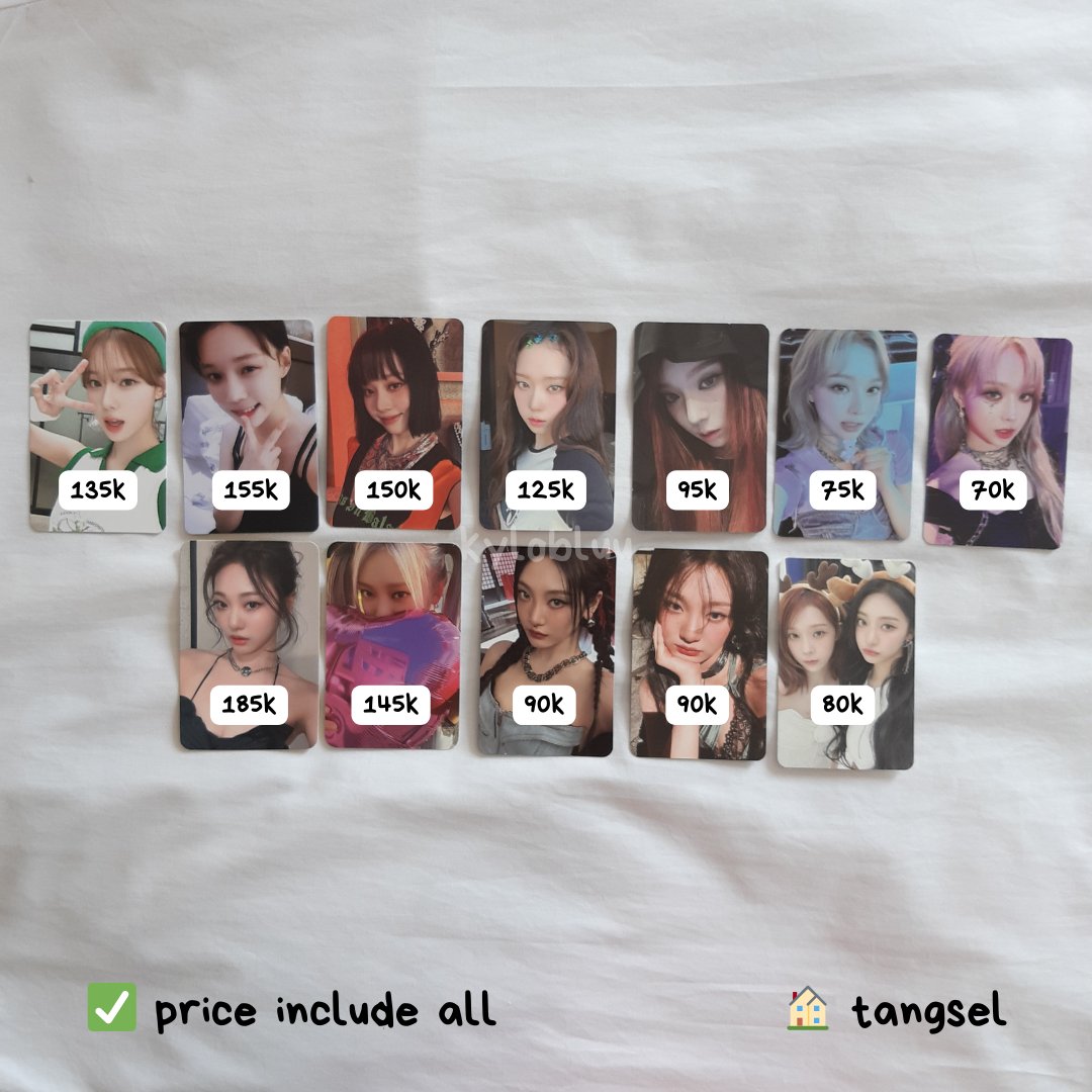 — wts lfb aab aespa karina giselle winter ningning

🏠 dom tangsel, ina 🇲🇨
📸 vidcon: bit.ly/kylobluu
🍊 shopee video: id.shp.ee/dzkc8vx?smtt=0…

#️⃣ photocard pc official album non pob pre order benefit trading card tc konsep drama atelier pink xmas my world mw spicy girls