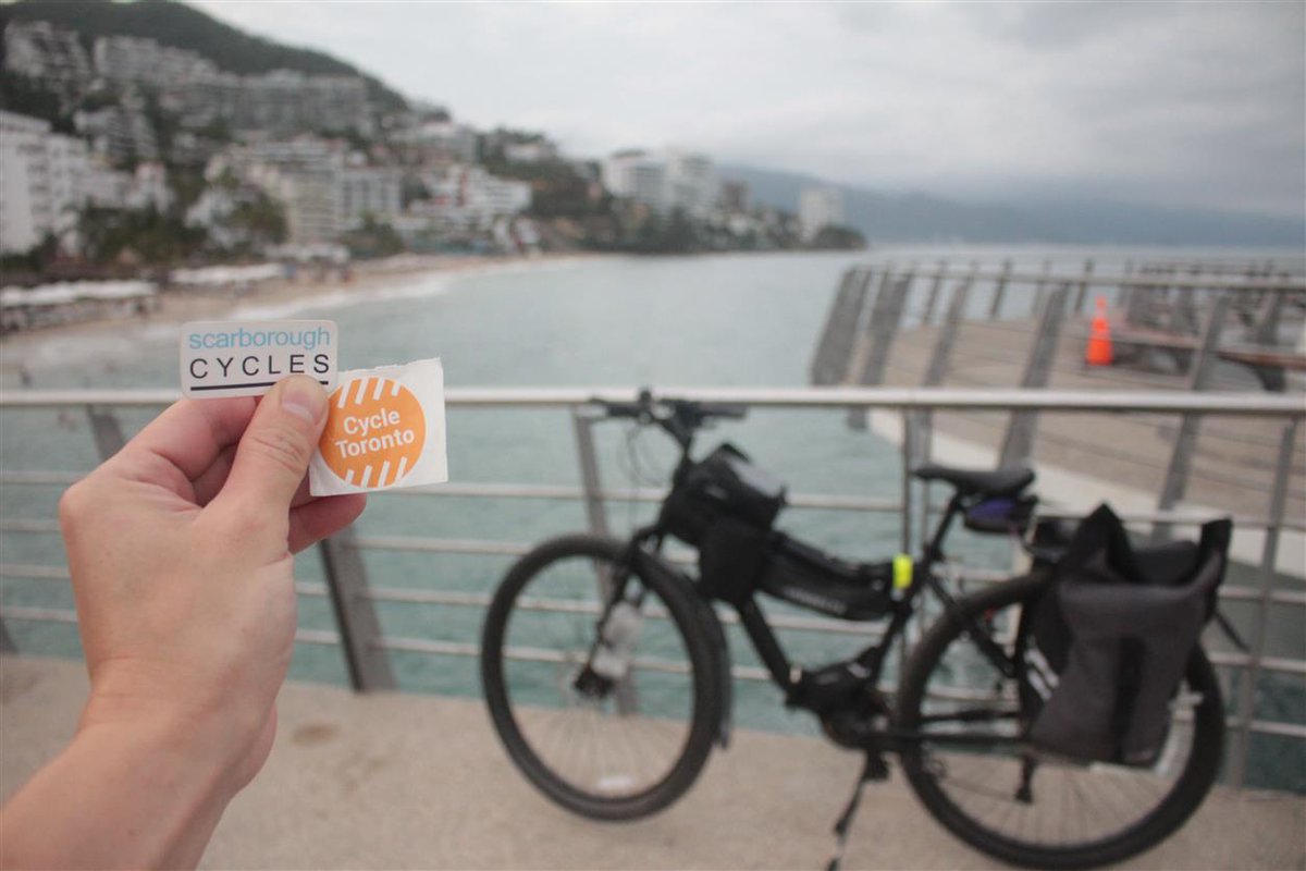 One of our group ride participants, sent us this pic of his bike on the coast of Mexico this past winter! It's always neat to see where Scarborough residents go with their bikes! #ScarbTO #bikeTO @AccessAlliance @CycleToronto