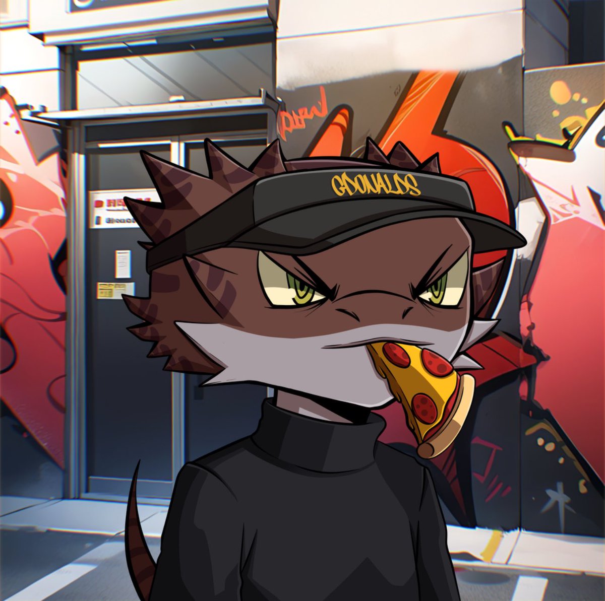 I've been following the <a href="/nftgeckies/">Geckies</a> collection on <a href="/StargazeZone/">Stargaze ✨🔭</a> from the very beginning of its journey!

The author works very hard and the collection turned out to be very interesting! 🤗

So on pizza day, I decided to give you one of my favorite nft! 🦎🍕

Conditions:
Follow