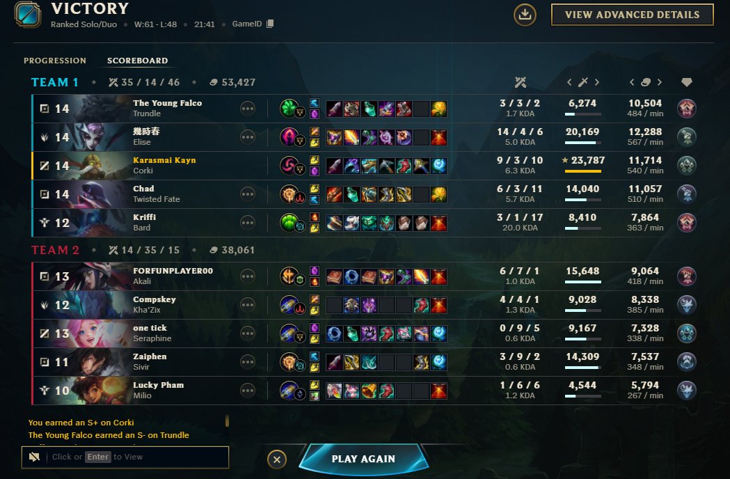 1v9ing with corki in chall lobbies eheheh