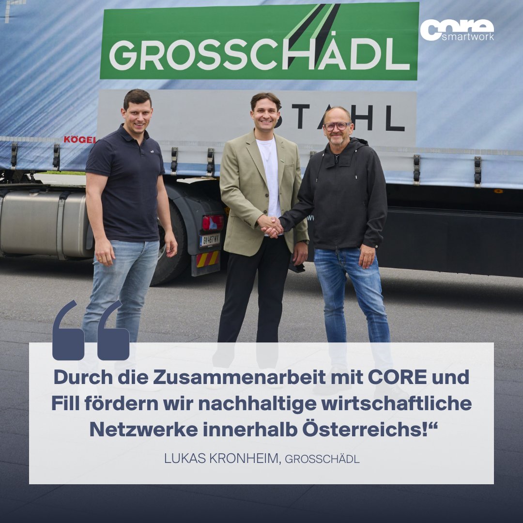 COREsmartwork's tweet photo. 𝗚𝗲𝗺𝗲𝗶𝗻𝘀𝗮𝗺 𝗳ü𝗿 𝗱𝗲𝗻 𝗘𝗿𝗳𝗼𝗹𝗴💪🏻
Kürzlich durften wir Lukas Kronheim von Grosschädl Stahl bei uns begrüßen. Das Team des Familienunternehmens kommuniziert seit 2023 erfolgreich mit unserer Mitarbeiter-App CORE.  📲

#teamup #zusammenarbeit #regionalität #netzwerk https://t.co/MJYSroJXyu