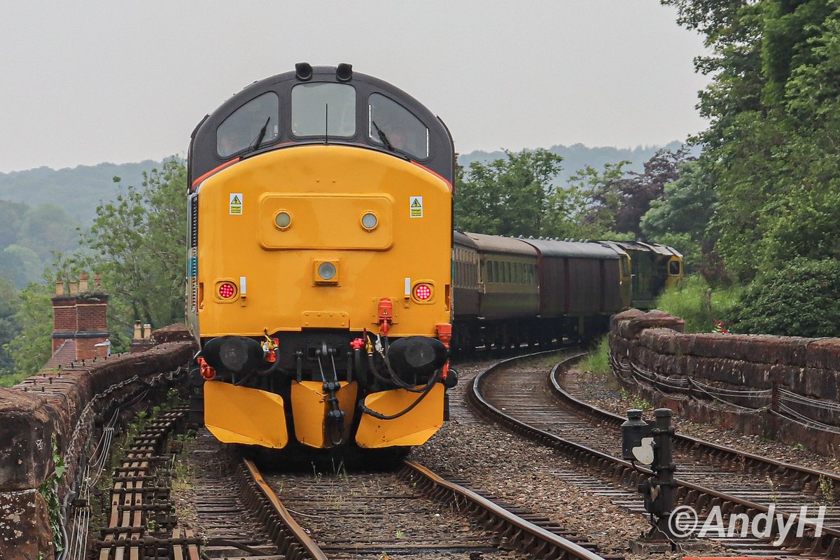 #ThirtySevenThursday The one and only 37409 'Loch Awe' at Bewdley a week ago today on day one of the @svrofficialsite #SVRgala. In recently applied #ScotRail livery this guest engine from @LocoServicesGrp looked absolutely stunning. #LSL #LochAwesome @TheGrowlerGroup 16/5/24