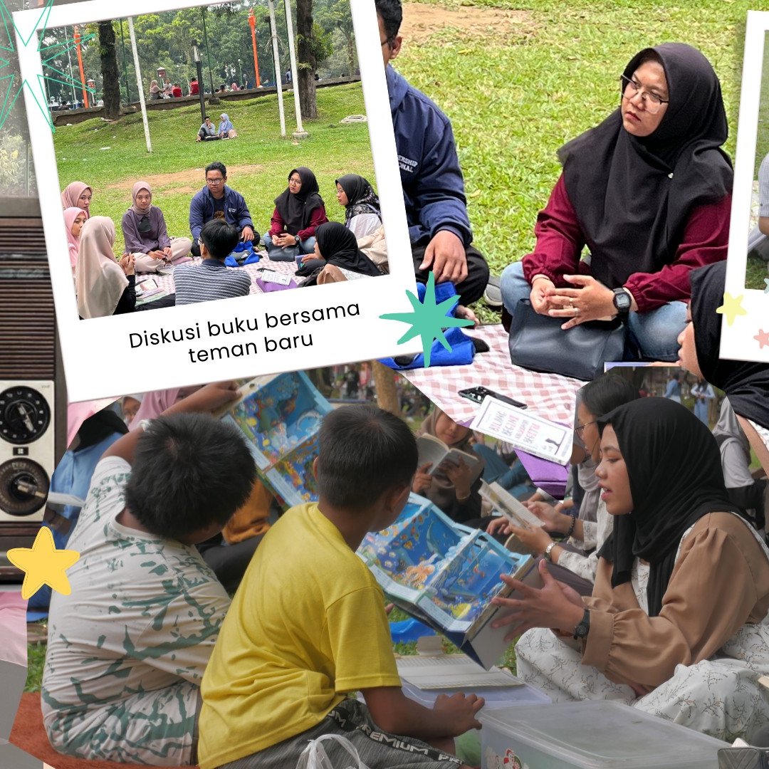 dudukbaca's tweet photo. Hola! Siapa nih yang ikut bergabung di lapak dudukbaca minggu kemarin?๐
Baca buku di suasana minggu sore emang nggak ada duanya!
Eitss ada diskusi buku juga loh, nggak lupa ada gifts di hari spesial merayakan harbuknas๐คญโจ
Super seruu kan!๐คฉ
#lapakbaca #booktalk #harbuknas https://t.co/EFYvq3lVGL