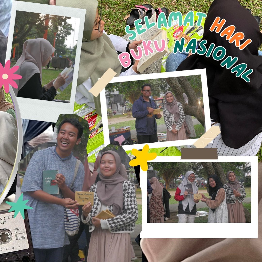 dudukbaca's tweet photo. Hola! Siapa nih yang ikut bergabung di lapak dudukbaca minggu kemarin?๐
Baca buku di suasana minggu sore emang nggak ada duanya!
Eitss ada diskusi buku juga loh, nggak lupa ada gifts di hari spesial merayakan harbuknas๐คญโจ
Super seruu kan!๐คฉ
#lapakbaca #booktalk #harbuknas https://t.co/EFYvq3lVGL
